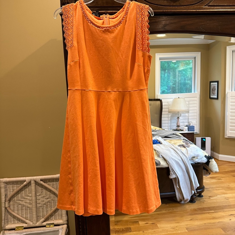 Talbots orange sundress size Medium